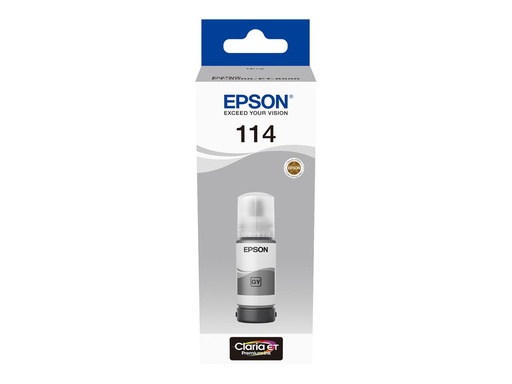 [C13T07B540] EPSON 1LB 114 EcoTank Grey ink bottle