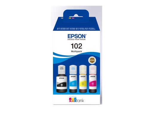 [C13T03R640] EPSON 1LB 102 EcoTank 4-kleuren multipack