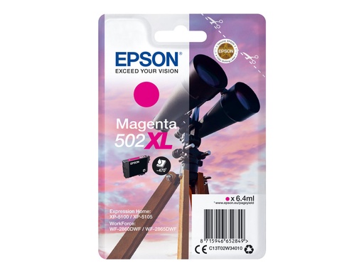 [C13T02W34010] EPSON 1LB Singlepack Magenta 502XL Inkt