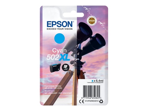 [C13T02W24010] EPSON 1LB Singlepack Cyaan 502XL Inkt