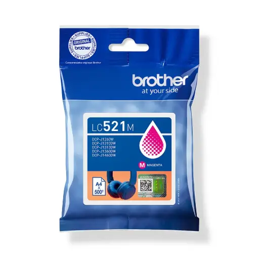 [LC521M] Brother LC-521BK Magenta 500 pagina's (Origineel)  