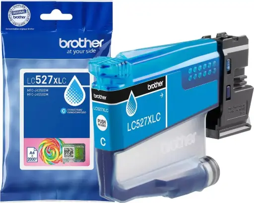 [LC527XLC] Brother LC-527XLC Cyaan, Inkt op pigmentbasis, 1 stuk(s), 2000 pagina's