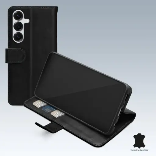 [MOB-LWB-GALS255G] Mobilize Leather Wallet Samsung Galaxy S25 5G Black