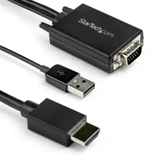 [VGA2HDMM2M] StarTech.com VGA naar HDMI kabel adapter USB-voeding 1080p 2 m
