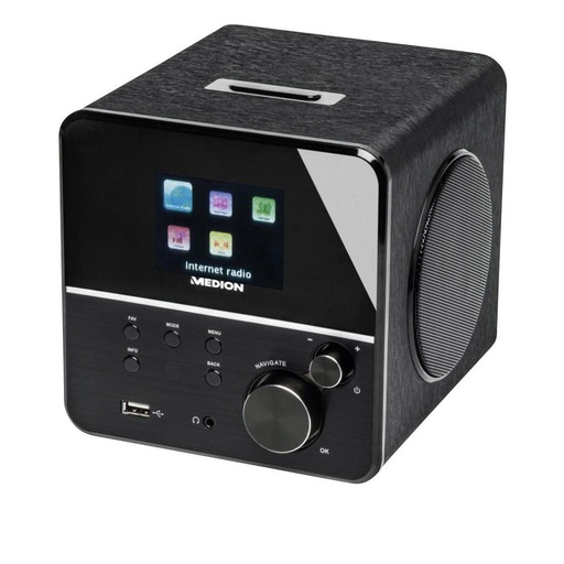 Internetradio Tafelradio Geschikt voor DLNA Zwart Medion P85040 (MD 86988)