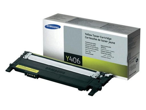 [SU462A] Samsung CLT-Y406S Toner Cartridge - Yellow - Laser - 1 Pack