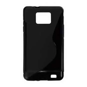 Samsung Galaxy S2 siliconen case zwart