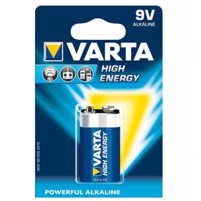 [4922.121.411] Varta High Energy batterij - 9V - Alkalisch