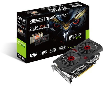 [90YV07Q1-M0NA00] Asus Videokaart STRIX-GTX960-DC2-4GD5