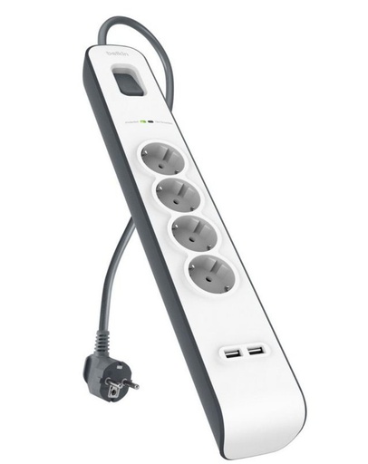 [BSV401VF2M] Belkin Surgemaster overspanningsbeveiliging verlengsnoer