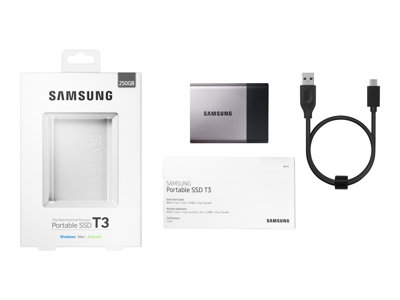 [MU-PT250B/EU] SAMSUNG Portable T3 SSD 250GB - extern - USB 3.1 Gen.1 Type C