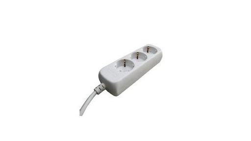 [41138] VB 41138 Tafelcontactdoos 3-Voudig + RA 3x1mm